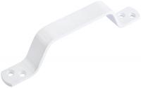 Ручка скоба плоская, 85 мм, белая