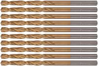 Сверла HSS по металлу, титановое покрытие 3,7 мм (10 шт.)