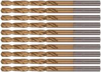 Сверла HSS по металлу, титановое покрытие 4,0 мм (10 шт.)