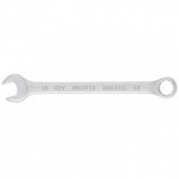 Ключ комбинированный, 13 мм, CrV, матовый хром Matrix