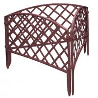 Забор декоративный "Сетка", 24 х 320 см, терракот, Россия, Palisad