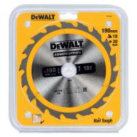 Диск пильный DeWalt твердосплавный 190х30х18 CONSTRUCTION DT1943