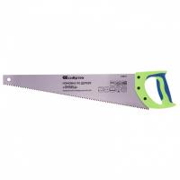Ножовка по дереву "Зубец", 500 мм, шаг зуба 7 мм, каленый зуб 2D, двухкомпонентная рукоятка Сибртех