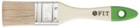 Кисть флейцевая "Микс", смешанная натуральная и искусственная щетина, деревянная ручка 1,5" (35 мм)