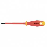 Отвертка диэлектрическая SL4 х 100 мм, CrV, до 1000 В, двухкомпонентная рукоятка Сибртех