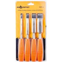 Набор стамесок плоских Квалитет 4 штуки 6-12-18-24 мм НСП-4