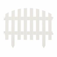 Забор декоративный "Винтаж", 28 х 300 см, белый, Россия, Palisad