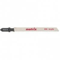 Полотна для электролобзика  по пластику, 3 шт, T101A, 72 x 2 мм, HSS Matrix