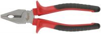 Плоскогубцы комбинированные "Оптима", двухцветные обрезиненные ручки, полированная сталь 200 мм