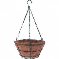 Кашпо подвесное с вкладышем из коковиты, конус D 35 см Palisad