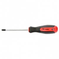 Отвертка Fusion, PH2 х 100 мм, CrV, трехкомпонентная рукоятка "Anti slip" Matrix