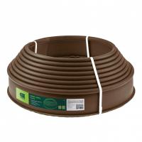Бордюр "Лента", 10 х 1000 см, полиэтиленовый, коричневый, Россия, Сибртех