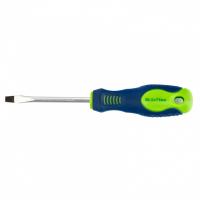 Отвертка, SL5 х 75 мм, CrV, двухкомпонентная рукоятка Сибртех