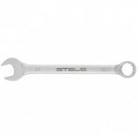 Ключ комбинированный, 22 мм, CrV, матовый хром Stels