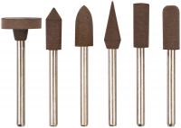 Насадки резиновые полировальные средней зернистости, набор 6 шт.