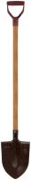 Лопата штыковая, рельсовая сталь Р65 (М76), с деревянным черенком и V-ручкой "ПЗИ" 220х280х1420 мм Лопата штыковая, рельсовая сталь Р65 (М76), с деревянным черенком и V-ручкой "ПЗИ" 220х280х1420 мм