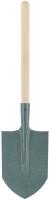 Лопата туристическая с деревянным черенком  145х210х580 мм