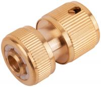 Соединитель с автостопом, латунь 1/2"