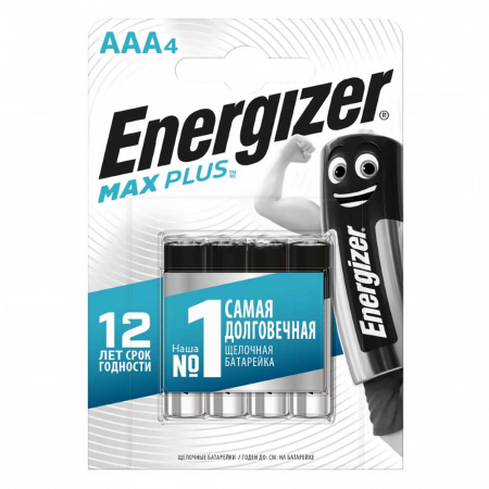 Элемент питания ENERGIZER E92 /LR03  Max Plus BP4 (4 шт)