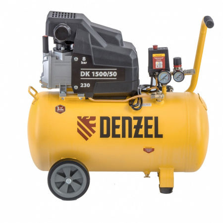 Компрессор воздушный DK1500/50, Х-PRO 1.5 кВт, 230 л/мин, 50 л Denzel