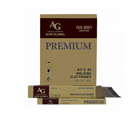 Электроды сварочные AG E-46 PREMIUM ф-3,2 1кг