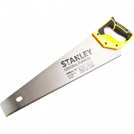 Ножовка по дереву Stanley закаленный зуб 11х450мм 1-20-093
