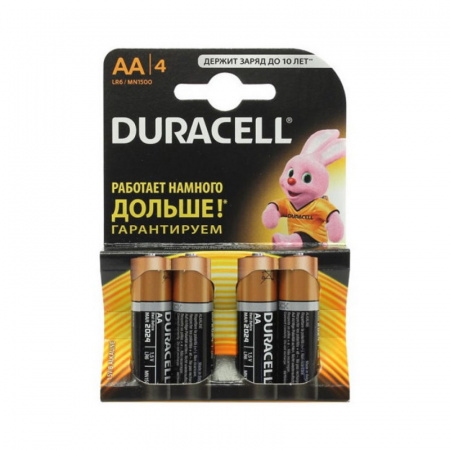 Элемент питания Duracell MN1500/LR6 (AA) BP4 (4шт)