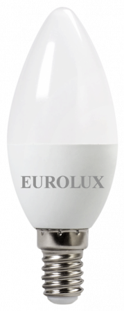 Лампа светодиодная EUROLUX LL-E-C37-7W-230-4K-E14