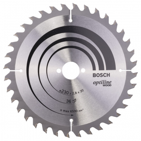 Диск пильный Bosch твердосплавный 230х30х 36 Optiline (628)