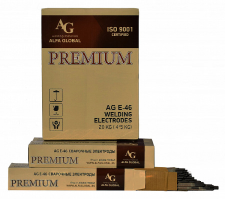 Электроды сварочные AG E-46 PREMIUM ф-3,2 1кг