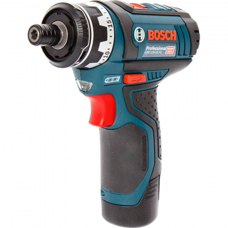 Шуруповерт аккумуляторный Bosch GSR 12V-15 FC 4насадки,АКБ,ЗУ