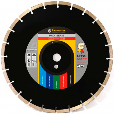 Круг алмазный Distar 1A1RSS/C3-H 450x4,0/3,0x10x25,4-32 F4 Baumesser Asphalt Pro
