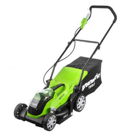 Газонокосилка аккумуляторная Greenworks G40LM35 АКБ G-MAX 40V (АКБ40V 2АЧ;ЗУ)