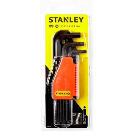 Набор ключей шестигранных торцевых Stanley 1,5->10мм 0-69-256
