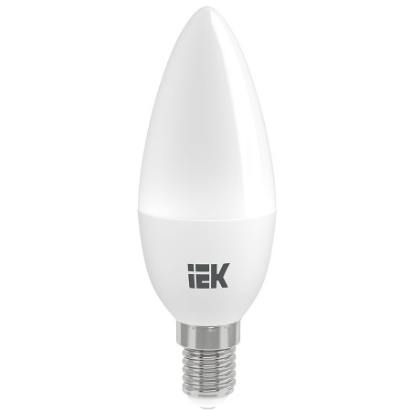 Лампа IEK светодиодная C35 свеча 7Вт 230В 4000К E14