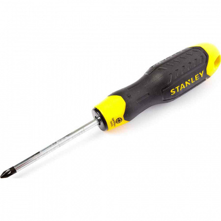 Отвертка шлицевая Stanley "Сushion grip" PZ1х75мм 0-64-955