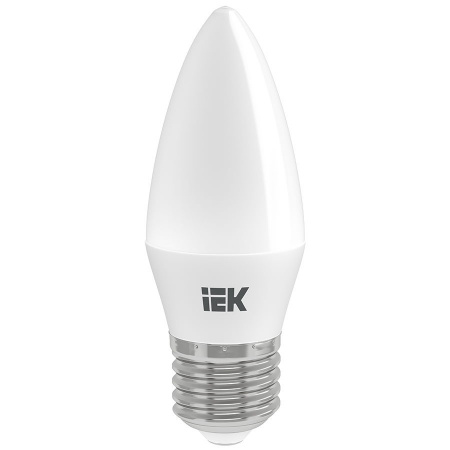 Лампа IEK светодиодная C35 свеча 7Вт 230В 4000К E27